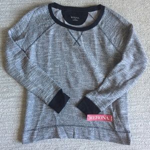 🎉 Merona Heather Grey Leisure Pullover Sweater